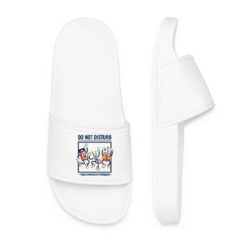 Ne pas interrompre l’ouverture de paquets en cours de trading - Claquettes Femme - blanc - Devant