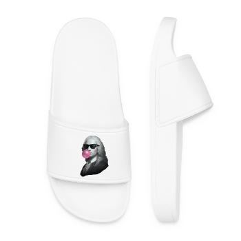 Baroque Portrait Bubblegum Pop - Women’s Pool Sliders - white - Front