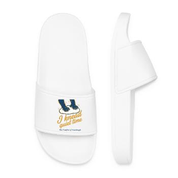 Sourdough I knead quiet time bread baking - Women’s Pool Sliders - white - Front