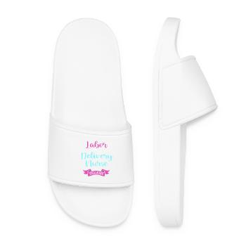 Midwife Childbirth - Women’s Pool Sliders - white - Front