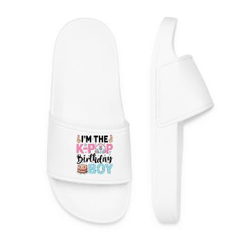 Je suis le garçon d’anniversaire K-Pop - Claquettes Femme - blanc - Devant