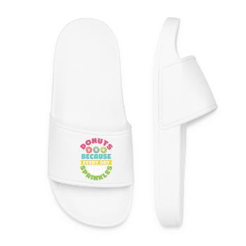Restauration rapide en donuts - Claquettes Femme - blanc - Devant