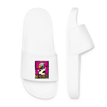 Pas de regrets Cow Pop Art - Claquettes Femme - blanc - Devant