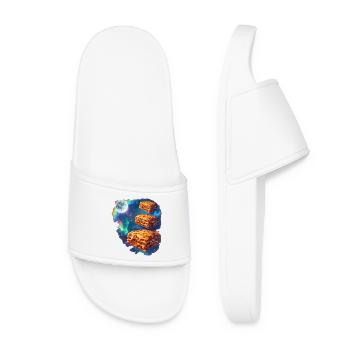 Space lasagna in the star nebula - Women’s Pool Sliders - white - Front