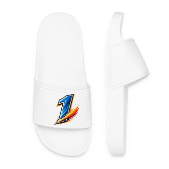 Numéro 1 Maillot de football Numéro de sport - Claquettes Femme - blanc - Devant