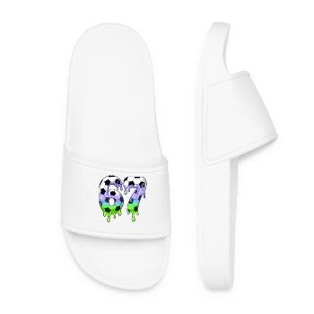 7th Birthday Soccer Shirt I was 6 Now Im 7 years - Claquettes Femme - blanc - Devant