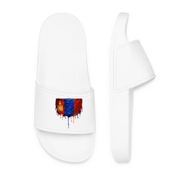 Chute du drapeau mongol - Claquettes Femme - blanc - Devant