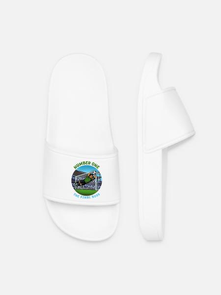 Nummber One Finalboss: Torwart - Women’s Pool Sliders - white