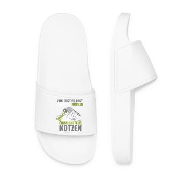 You're only full when the mosquitoes puke - Women’s Pool Sliders - white - Front
