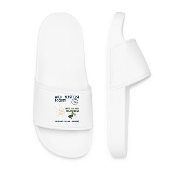 sourdough Wild Yeast Fest Society Off To Bake More - Women’s Pool Sliders - white - Front