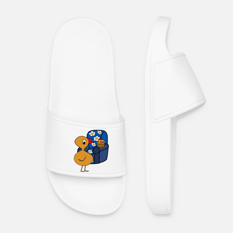Chick Muffin Armchair After-Work Chicken - Women’s Pool Sliders - white