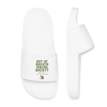 Out of Breath Hiking Society - Women’s Pool Sliders - white - Front