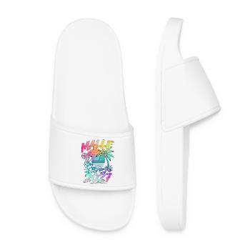 Malle 2027 Mallorca Holiday Party Summer - Women’s Pool Sliders - white - Front