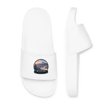 Fantastique Ski Vacances Niseko Japon Snowboard - Claquettes Femme - blanc - Devant