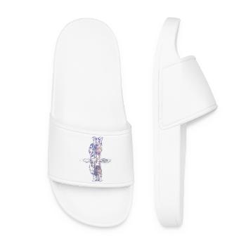 Border Collie Water Reflection - Women’s Pool Sliders - white - Front