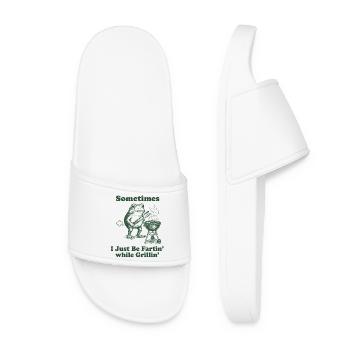 Frosch Grill: Fartin' Fun - Women’s Pool Sliders - white - Front