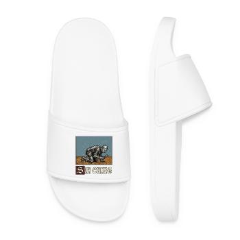 Sir Ching Searching Ren Faire Medieval - Women’s Pool Sliders - white - Front