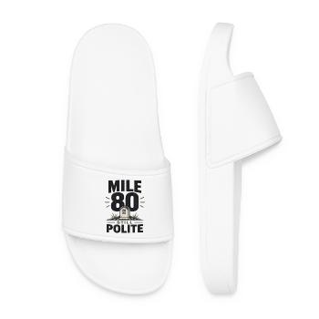 Mile 80 Still Polite Radsport Gravel Bike Fahrrad - Frauen Badelatschen - Weiß - Vorne