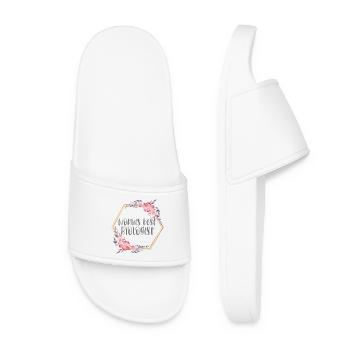 World's Best Biologist – Biologist Gift Thank You - Women’s Pool Sliders - white - Front