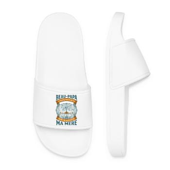 Beau-Papa Humour Cadeau Fête Des Pères - Claquettes Femme - blanc - Devant