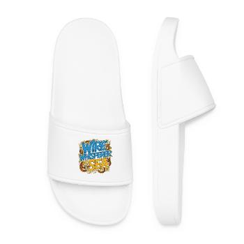 Marine Electrician Wire Whisperer Marine Engineer - Women’s Pool Sliders - white - Front