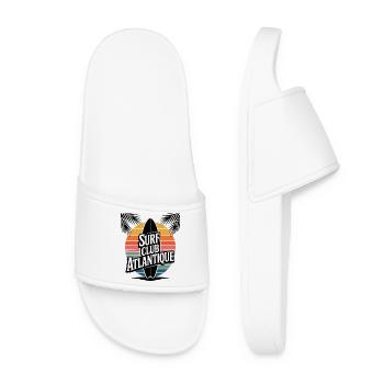 Surf Club Atlantique – Sunset & Palmiers - Claquettes Femme - blanc - Devant