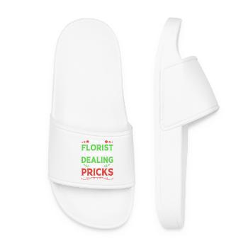 Floristry Florist Florist Bouquet - Women’s Pool Sliders - white - Front