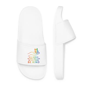 Soyez gentils, fierté, arc-en-ciel, égalité, LGBT - Claquettes Femme - blanc - Devant