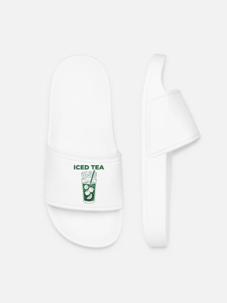 Iced Tea Club Eistee Zitrone Eis - Women’s Pool Sliders - white