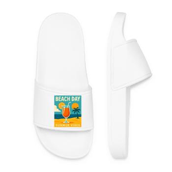 Summer Vibes - Women’s Pool Sliders - white - Front
