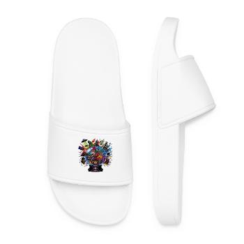 Cosmic Oracle Sphere - Women’s Pool Sliders - white - Front