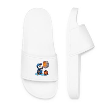 Penguin Heating Hero Blue - Women’s Pool Sliders - white - Front