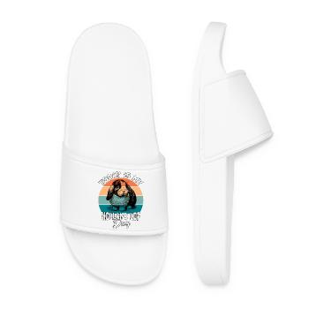 Dwarf Ram Rabbit Holland Lop Rabbit - Women’s Pool Sliders - white - Front