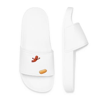 Hot-dog saute dans le pain – Hot-dog pour le 4 juillet - Claquettes Femme - blanc - Devant
