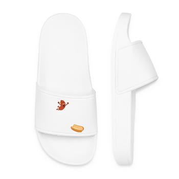 Hot-dog saute dans le pain – Hot-dog pour le 4 juillet - Claquettes Femme - blanc - Devant