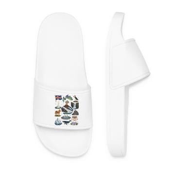 Iceland | Volcanoes, Geysers & Northern Lights - Women’s Pool Sliders - white - Front