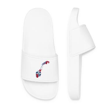 Norway Map Flag Scandinavia Travel - Women’s Pool Sliders - white - Front