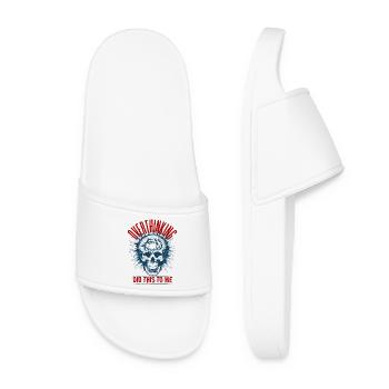 Overthinking - Women’s Pool Sliders - white - Front