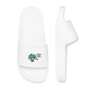 Funny Geography The whole world on your shoulders - Women’s Pool Sliders - white - Front