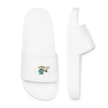 Funny Geography The whole world on your shoulders - Women’s Pool Sliders - white - Front