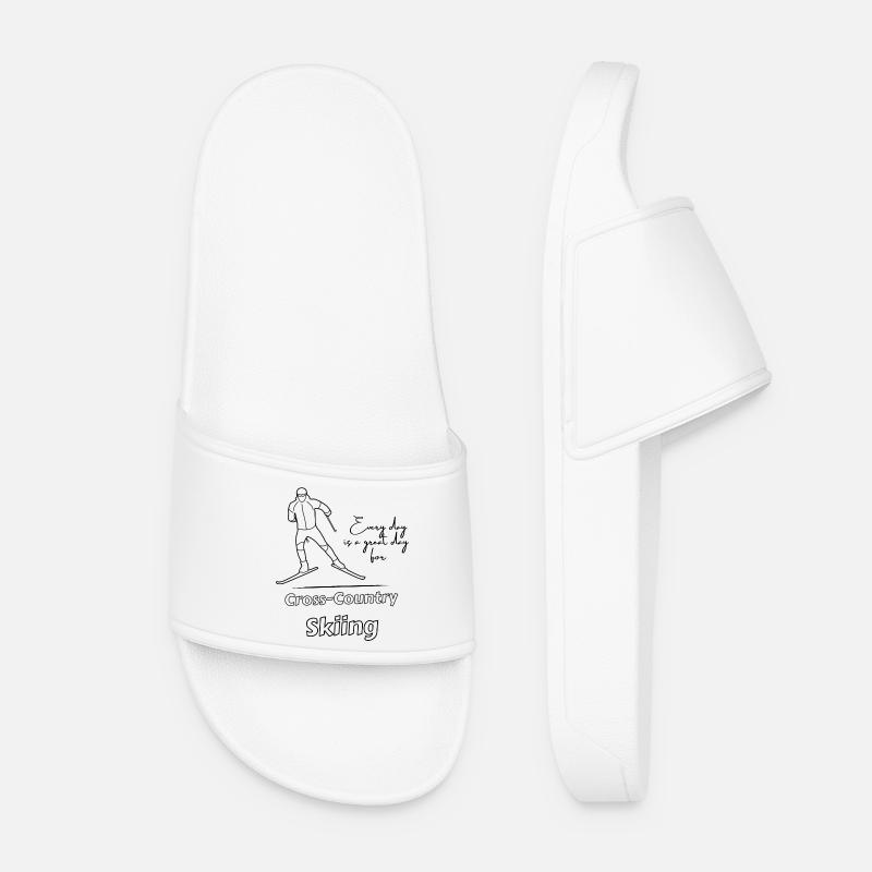 Every day is a great day for XC Skiing - Women’s Pool Sliders - white