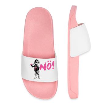 Girlpower Protest-Shirt NÖ! - Women’s Pool Sliders - light pink - Front