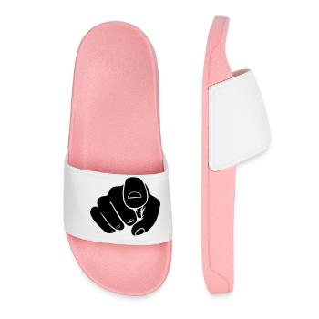 Pointer la main du doigt - Claquettes Femme - rose clair - Devant