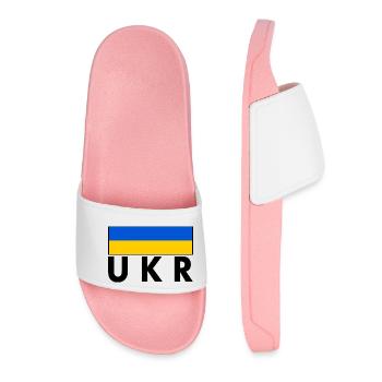 Ukraine - Women’s Pool Sliders - light pink - Front