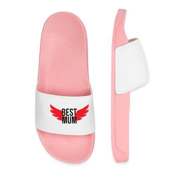Best Mom - Mother's Day - Women’s Pool Sliders - light pink - Front