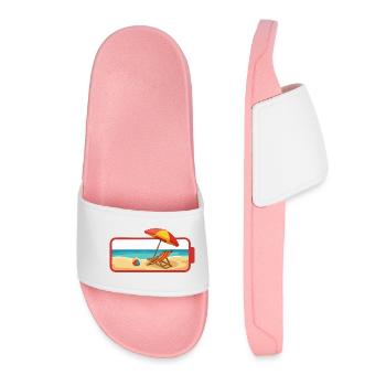 Summer Beach Umbrella Chair - Women’s Pool Sliders - light pink - Front