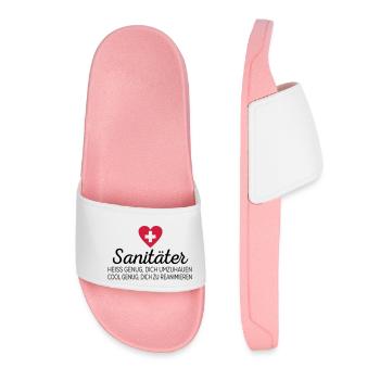 Ambulance man - Women’s Pool Sliders - light pink - Front