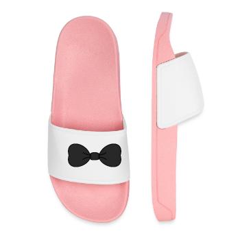 NŒUD. NŒUD PAPILLON. HOMME. MONSIEUR. PAPA. FÊTE - Claquettes Femme - rose clair - Devant