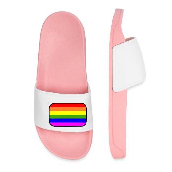 Lgbt - Women’s Pool Sliders - light pink - Front