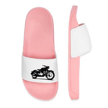 Motorrad Classic Bike015 - Frauen Badelatschen - Hellrosa - Vorne